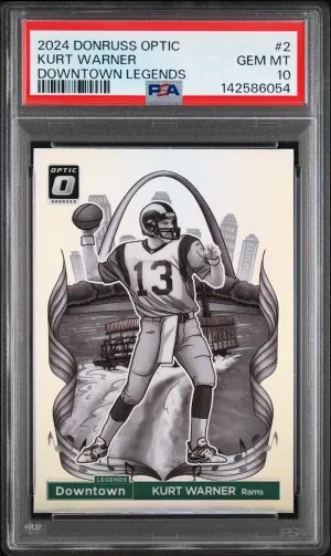 2024 Panini Donruss Optic Downtown Legends Kurt Warner front