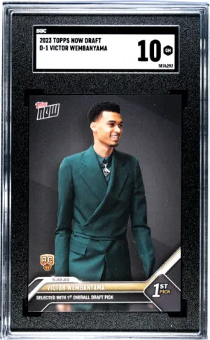 2023 Topps Now Draft Victor Wembanyama RC front