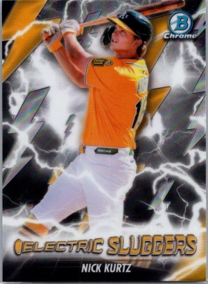 2026 Bowman #ES-22 Nick Kurtz Electric Sluggers front