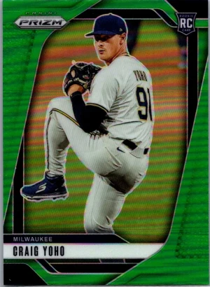 2025 Panini Prizm #198 Craig Yoho Green Prizms