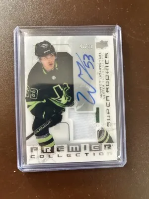 2022-23 Premier Wyatt Johnston #SRR-WJ Super Rookies (47/99) front