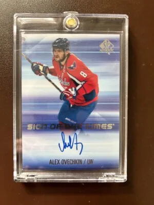 2015-16 SP Authentic Alex Ovechkin #SOTT-AO Sign Of The Times front