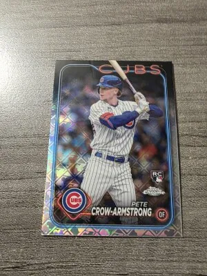 2024 Topps Chrome Pete Crow Armstrong Meme Xfractor front