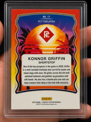Konnor Griffin CASE HIT Orange Mojo / Orange Cracked Ice #20/25 back