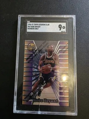 1996 Stadium Club Kobe Bryant Members Only SGC 9 front