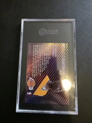 1996 Stadium Club Kobe Bryant Members Only SGC 9 back