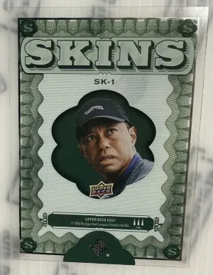 2026 Upper Deck Golf - Tiger Woods - Skins (SK1) back