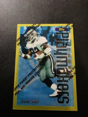 1996 Finest Emmitt Smith Gold front
