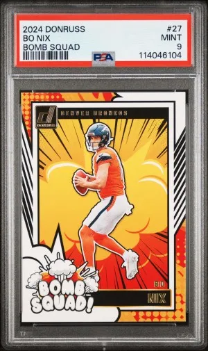 2024 Panini Donruss Bomb Squad Bo Nix front