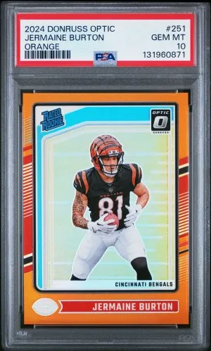 2024 Panini Donruss Optic Jermaine Burton Orange 148/249 front