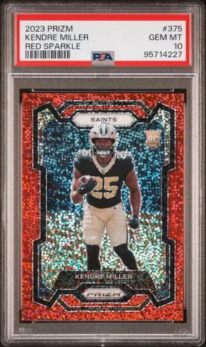 2023 Panini Prizm Kendre Miller Red Sparkle front