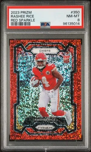 2023 Panini Prizm Rashee Rice Red Sparkle front