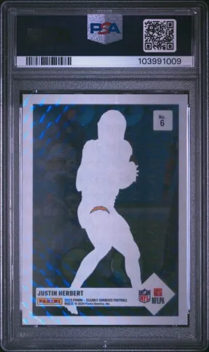 2023 Panini Clearly Donruss Clearly Retro 1993 Justin Herbert Retro 1993-Holo Mosaic back