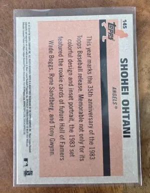2018 Topps Silver Pack 1983 Chrome Promo back