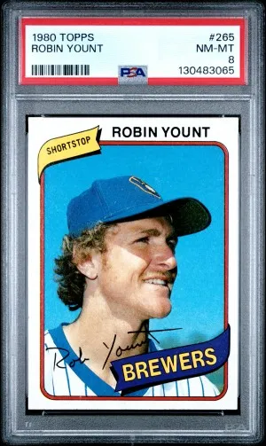 1980 Topps Robin Yount front