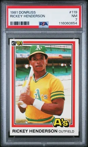1981 Donruss Rickey Henderson front