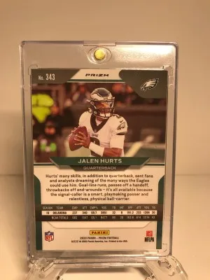 2020 Prizm Jalen Hurts Silver Rookie back