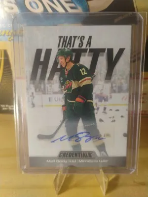 2024 UD Credentials Matt Boldy Autograph front