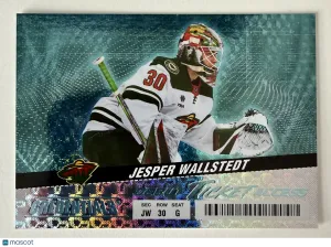 2025 Upper Deck Credentials Debut Ticket Access Jesper Wallstedt Rookie front