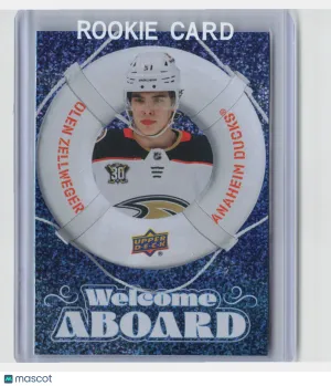 2024-25 Upper Deck Series 2 Hockey Welcome Aboard Olen Zellweger #WA-2 Speckled front