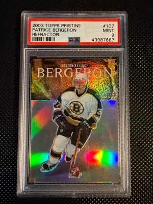 2003 Topps Pristine Patrice Bergeron Refractor /499 front