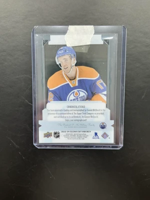 Connor McDavid Clear Cut Black Diamond Rookie Gems back