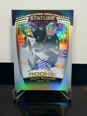 Jesper Wallstedt Stature Rookie Auto front