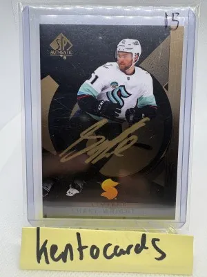 2024-25 SP Authentic Shane Wright Limited Black SSP front