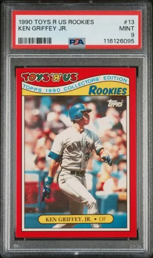 1990 Toys R Us Rookies Ken Griffey Jr. PSA 9 front