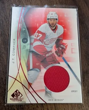 J.T. Compher SP Game Used Red Jersey 2024
