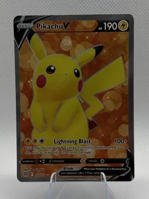Pikachu V (Full Art) 157/172 Swsh09: Brilliant Stars Holo front
