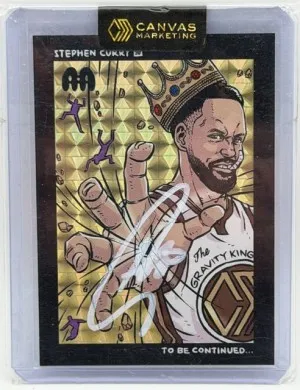 Canvas Marketing Stephen Curry Adhesive Artifacts Auto /10 front
