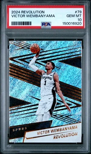 2024 Panini Revolution #79 Victor Wembanyama – PSA 10 GEM MINT | San Antonio Spurs front