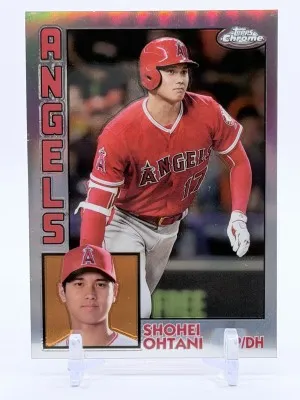 2019 Topps Chrome - 1984 Topps Shohei NM Ohtani #84TC-25 Refractor front