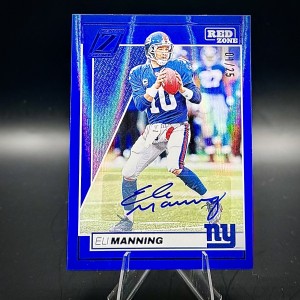 Eli Manning - 2024 Panini Zenith Red Zone Autograph /25 front