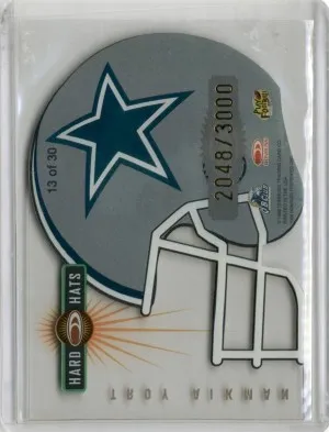 1999 Donruss Preferred Hard Hats Troy Aikman /3000 #13 back