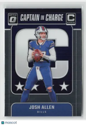 2024 Donruss Optic Captain in Charge Josh Allen #2 Insert front