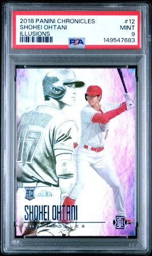 2018 Panini Chronicles Illusions Shohei Ohtani Illusions front