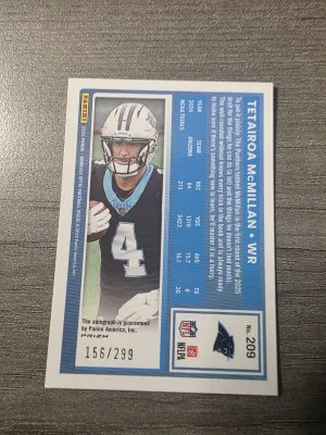 2025 Optic Tetairoa McMillan Light Blue Holo /299 back