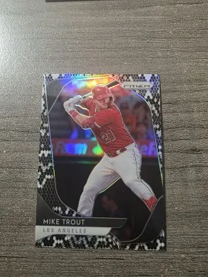 2020 Prizm Mike Trout Snakeskin /50 front