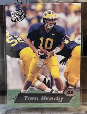 2000 Press Pass Rookie Tom Brady Rookie #37 front