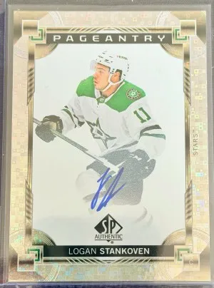 2024-25 SP Authentic Pageantry Logan Stankoven Auto front