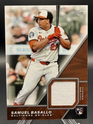 Samuel Basallo (Orioles) 2026 Topps Series 1 Major League Material Patch RC #MLM-BAS front