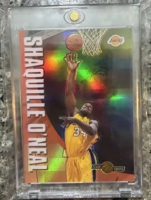2002 Topps Team Topps Shaquille O’Neal Refractor front