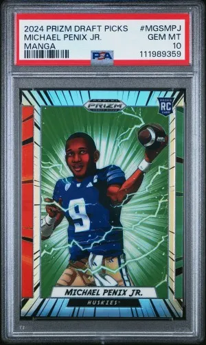 2024 Panini Prizm Draft Picks Manga Michael Penix Jr. front
