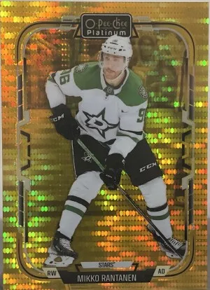 Mikko Rantanen O-Pee-Chee Platinum Seismic Gold /50 front