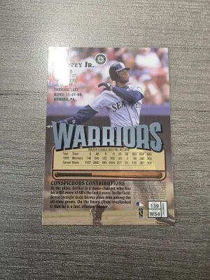 1997 Finest Ken Griffey Jr Silver back