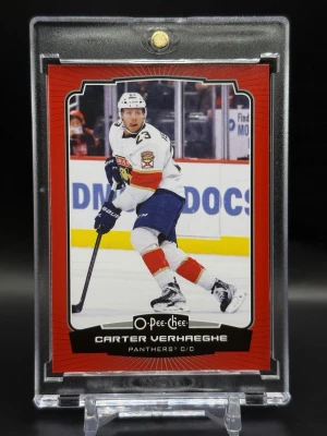 2022-23 O-Pee-Chee Carter Verhaeghe Red Blank Back 1/1 One Of One