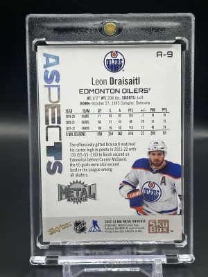 2022-23 Skybox Metal Universe Aspects Gold /49 Leon Draisaitl #A-9 back