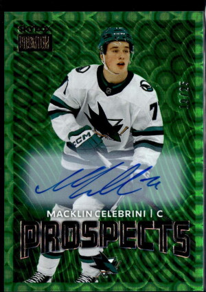 24/25 METAL UNIVERSE STAR EMERALDS AUTOGRAPH #PP-2 MACKLIN CELEBRINI RC (19/25) front